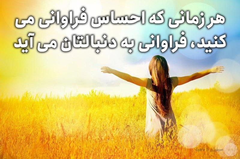 احساس فراوانی