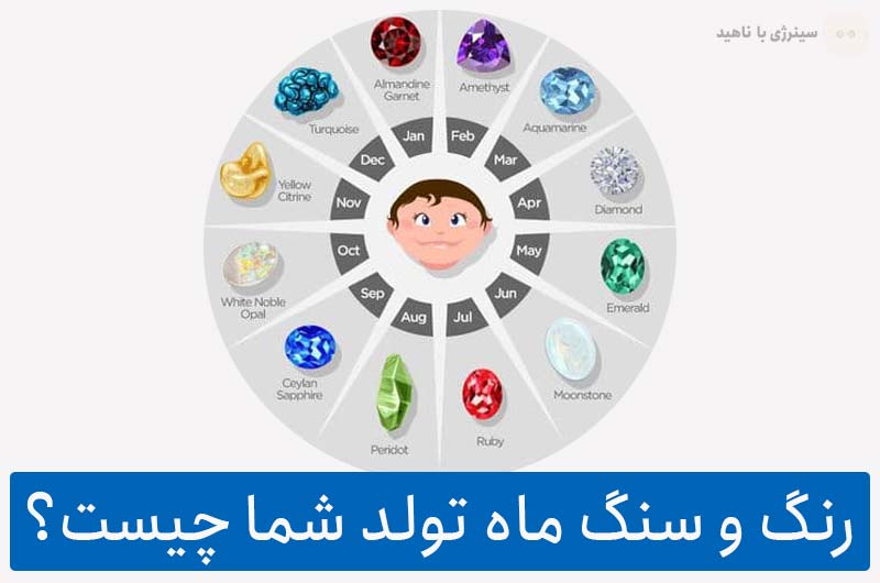 رنگ و سنگ ماه تولد شما چیست؟