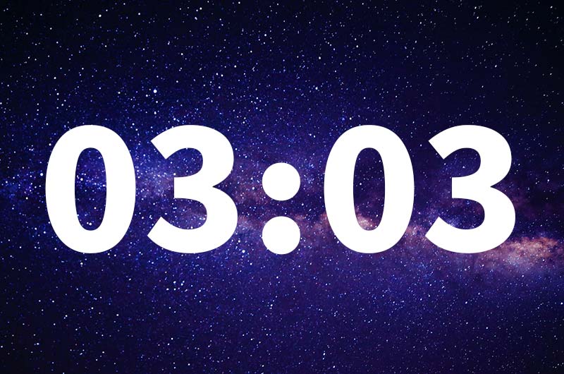 معنای عدد تکراری (ساعت آینه) 03:03 در علم اعداد