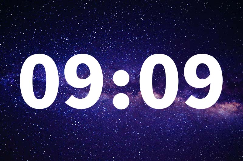 معنای عدد تکراری (ساعت آینه) 09:09 در علم اعداد