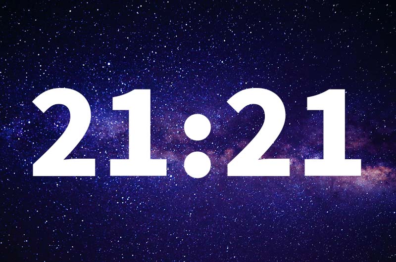معنای عدد تکراری (ساعت آینه) 21:21 در علم اعداد