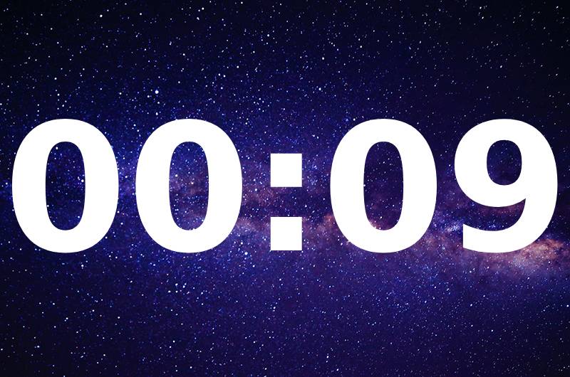 معنای عدد تکراری (ساعت سه گانه) 00:09 در علم اعداد